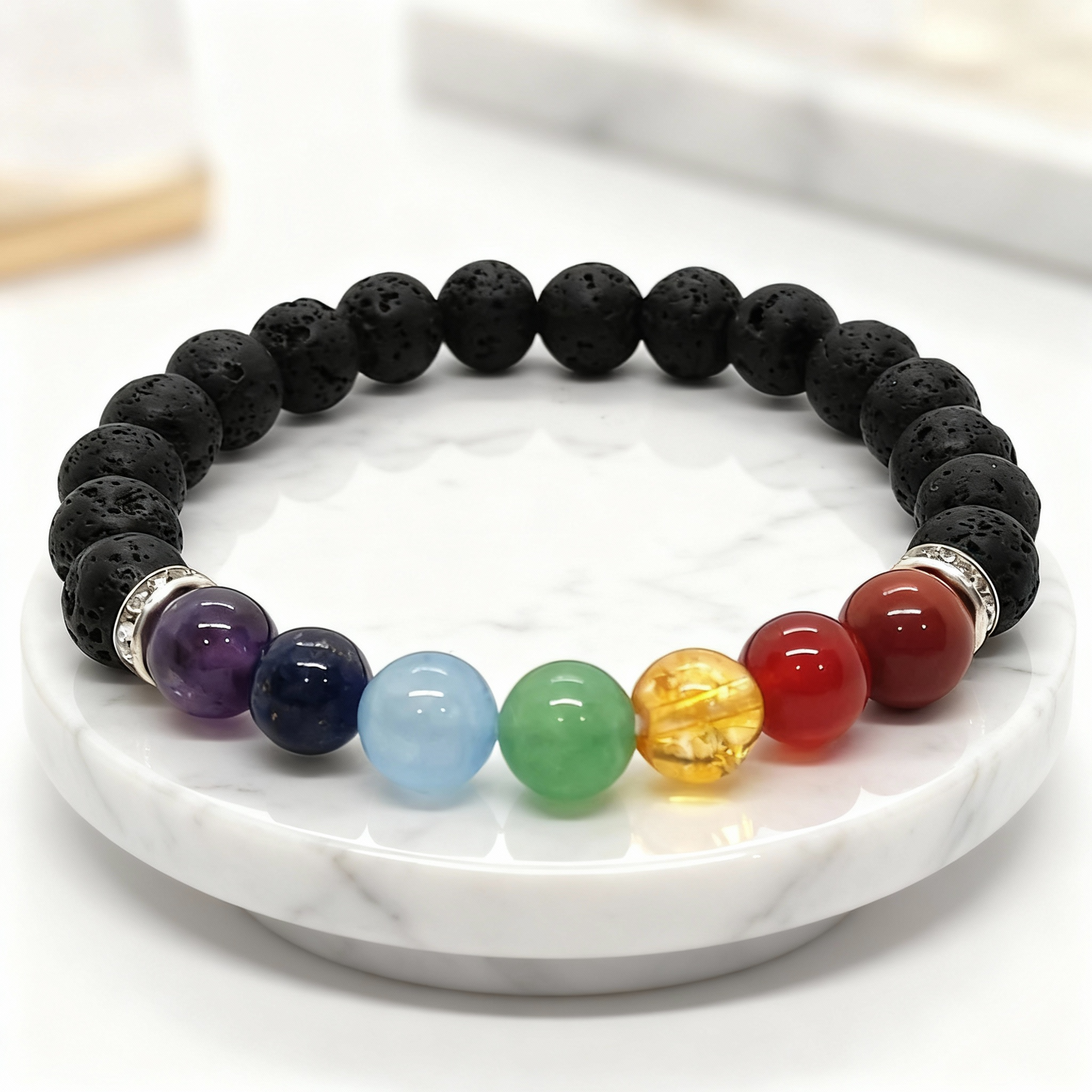 7 CHAKRA WITH LAVA BRACELET