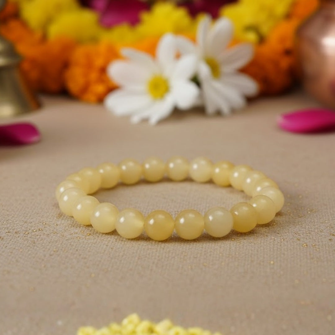 YELLOW CALCHITE BRACELET